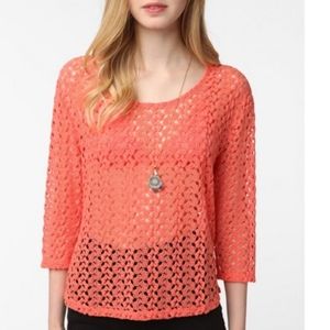 Staring at Stars Pink crochet top